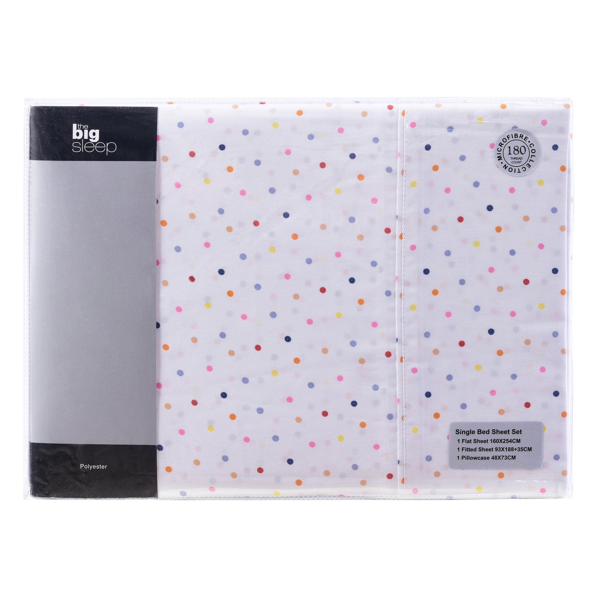The Big Sleep Bed Sheets The Big Sleep Polka Printed Microfibre Sheet Set