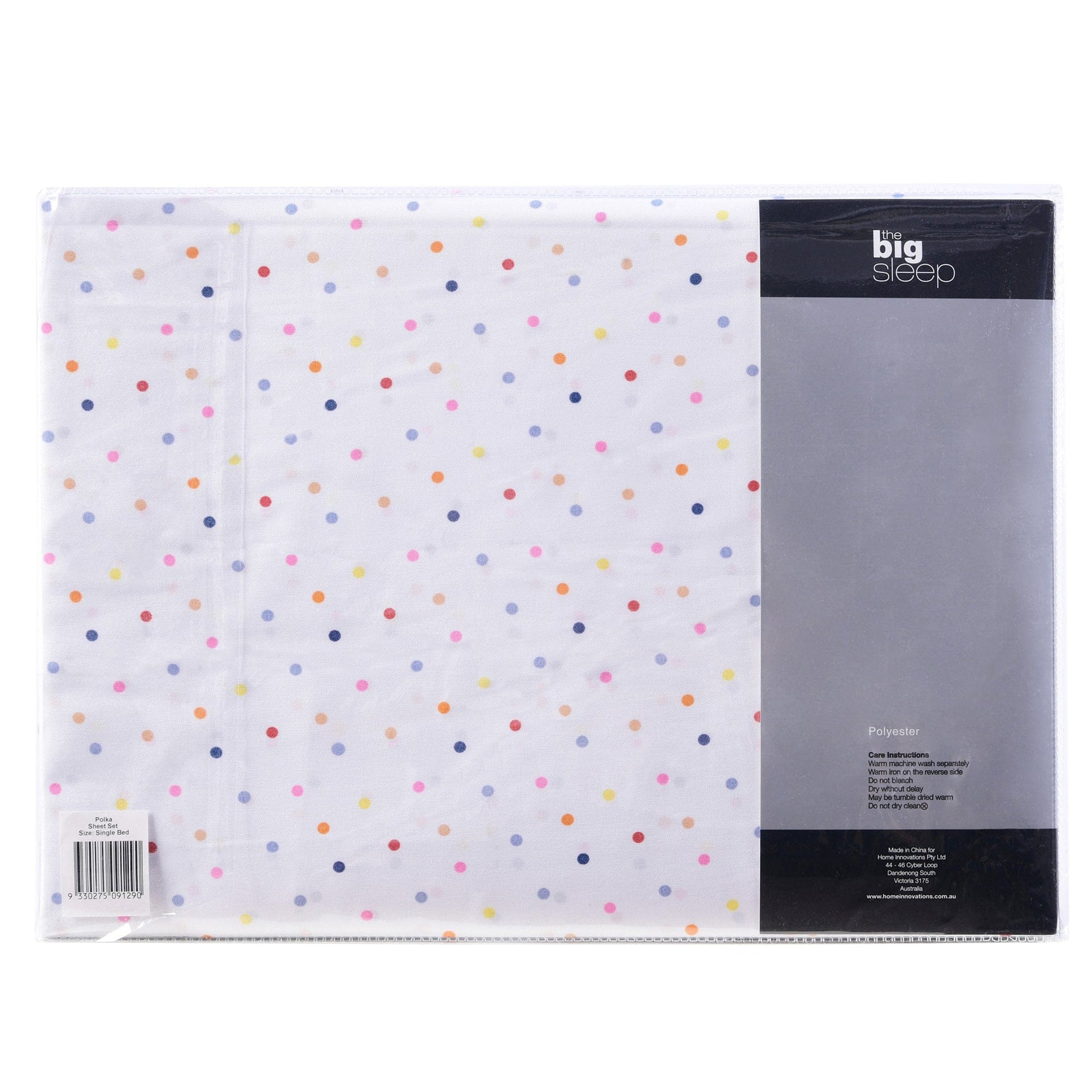The Big Sleep Bed Sheets The Big Sleep Polka Printed Microfibre Sheet Set