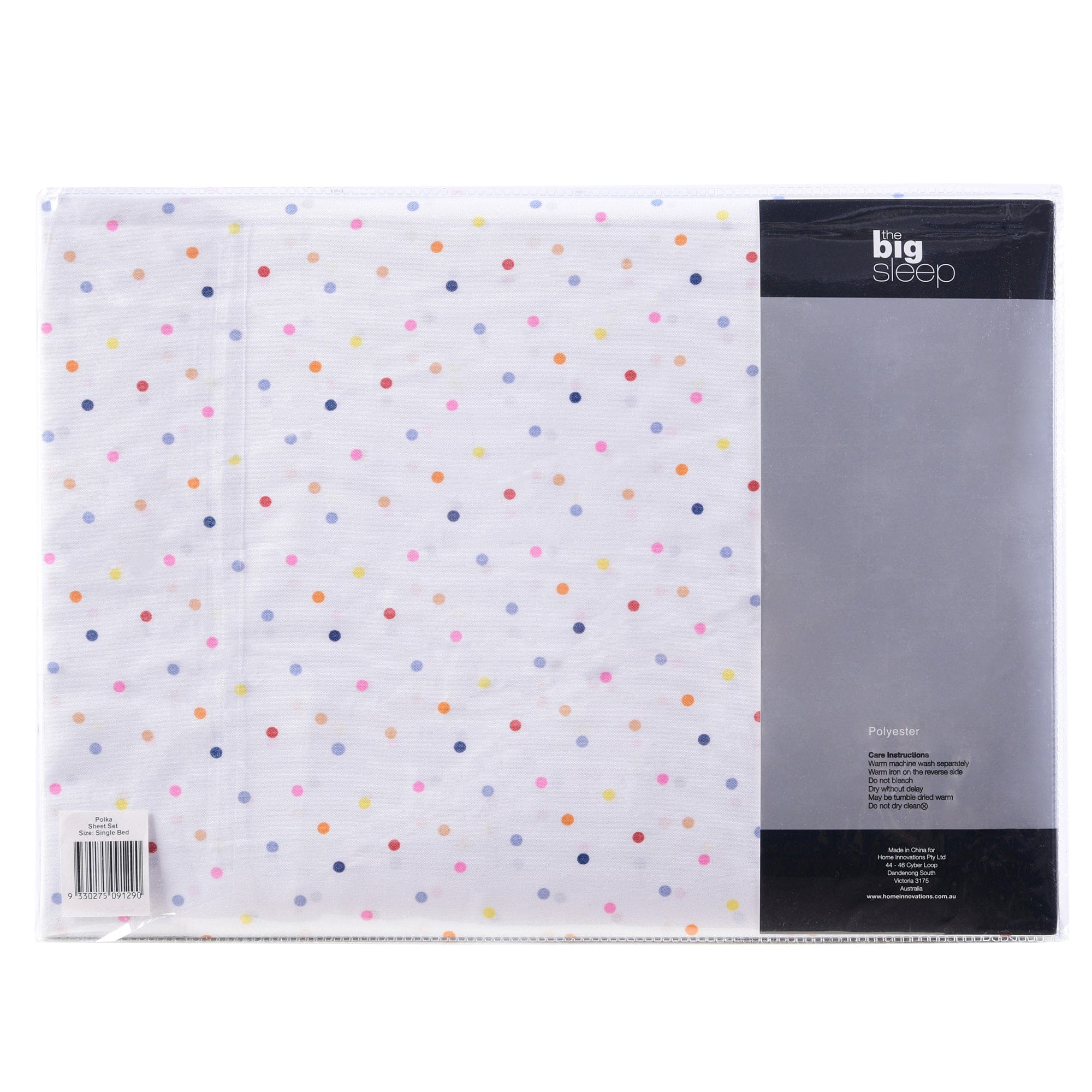 The Big Sleep Bed Sheets The Big Sleep Polka Printed Microfibre Sheet Set