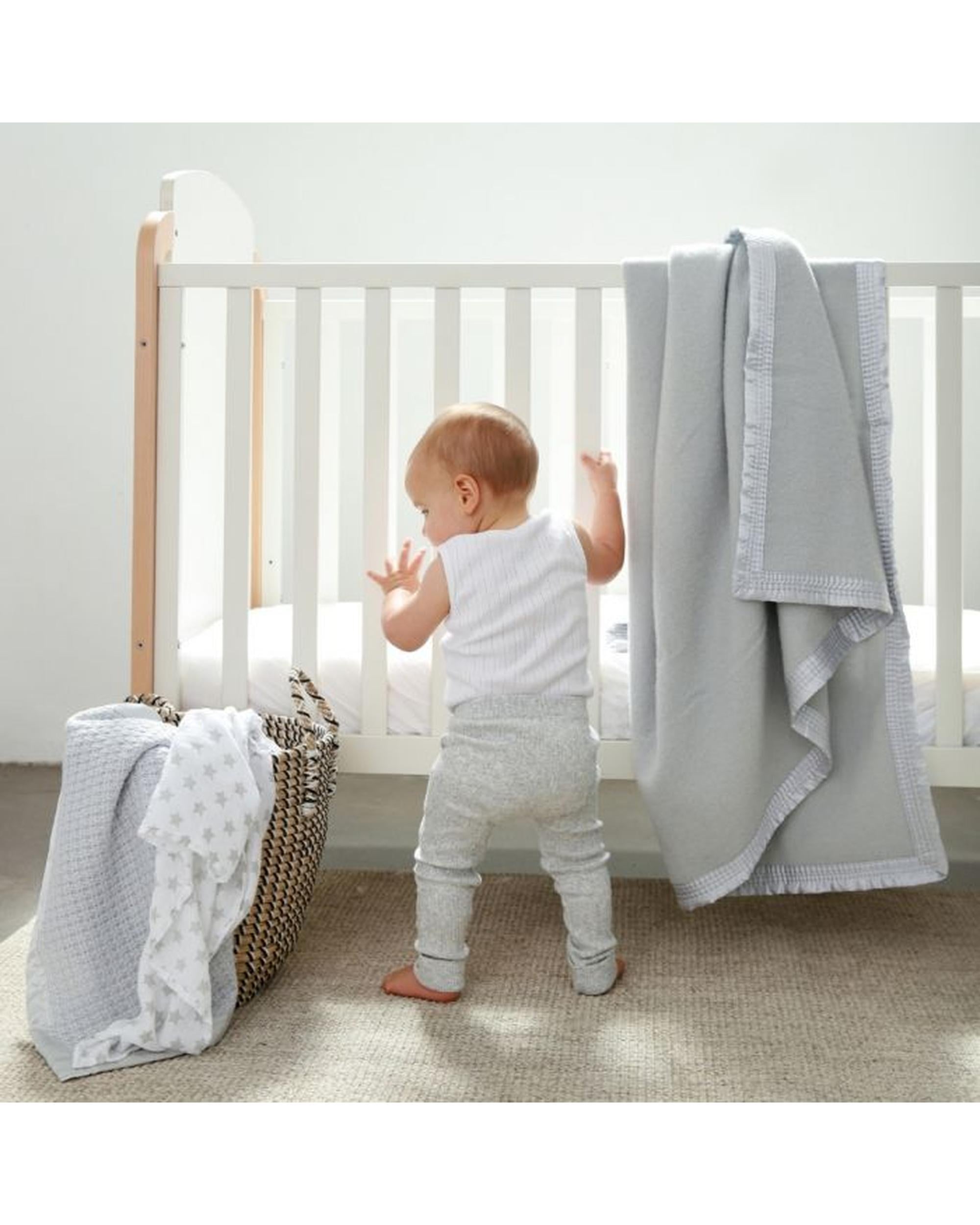 Onkaparinga Baby Australian Wool Baby Cot Blanket Onkaparinga