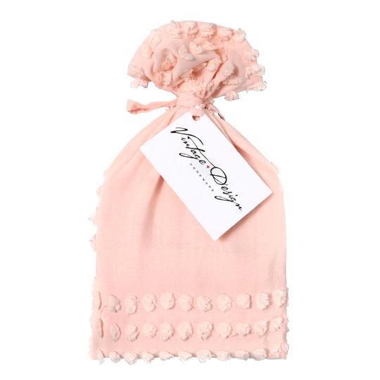 Vintage Design Betty Washed Cotton Euro Pillowcases - Blush Vintage Design