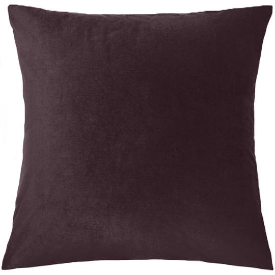 Vintage Design Cotton Velvet European Pillowcases - Chocolate Cotton Velvet Vintage Design