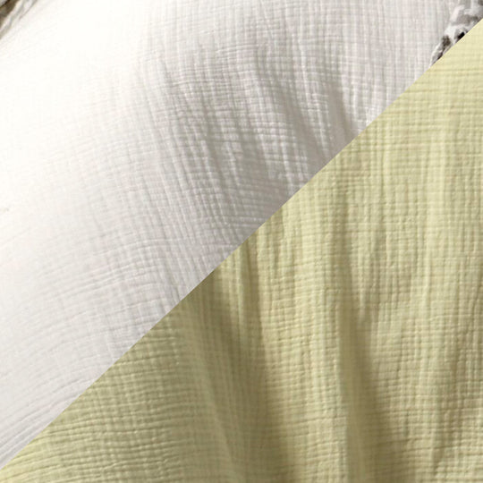 Vintage Design Hugo Reversible Quilt Cover Set Range White and Butter Vintage Design