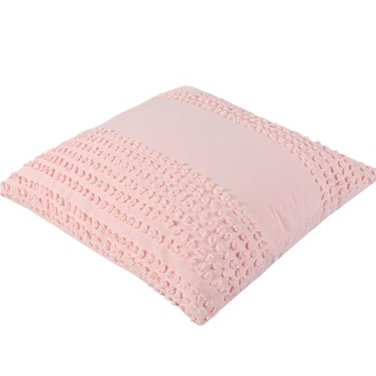 Vintage Design Pillowcase Vintage Design Betty Washed Cotton Euro Pillowcases - Blush