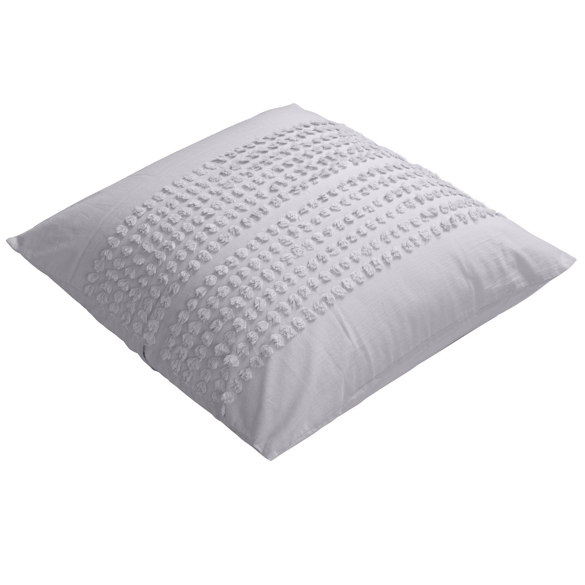 Vintage Design Pillowcase Vintage Design Betty Washed Cotton Euro Pillowcases - Silver