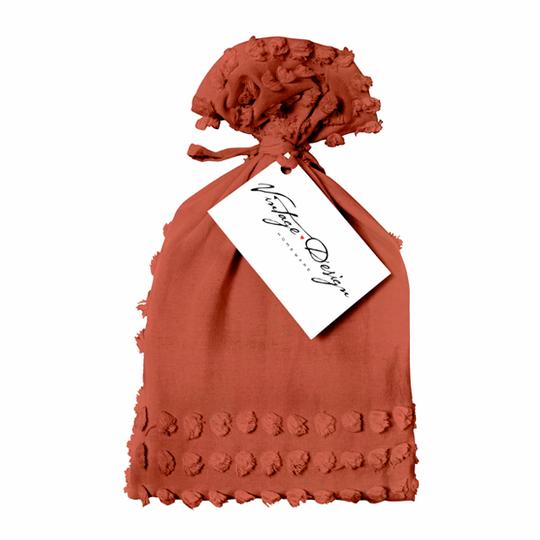 Vintage Design Pillowcase Vintage Design Betty Washed Cotton Euro Pillowcases - Tobacco