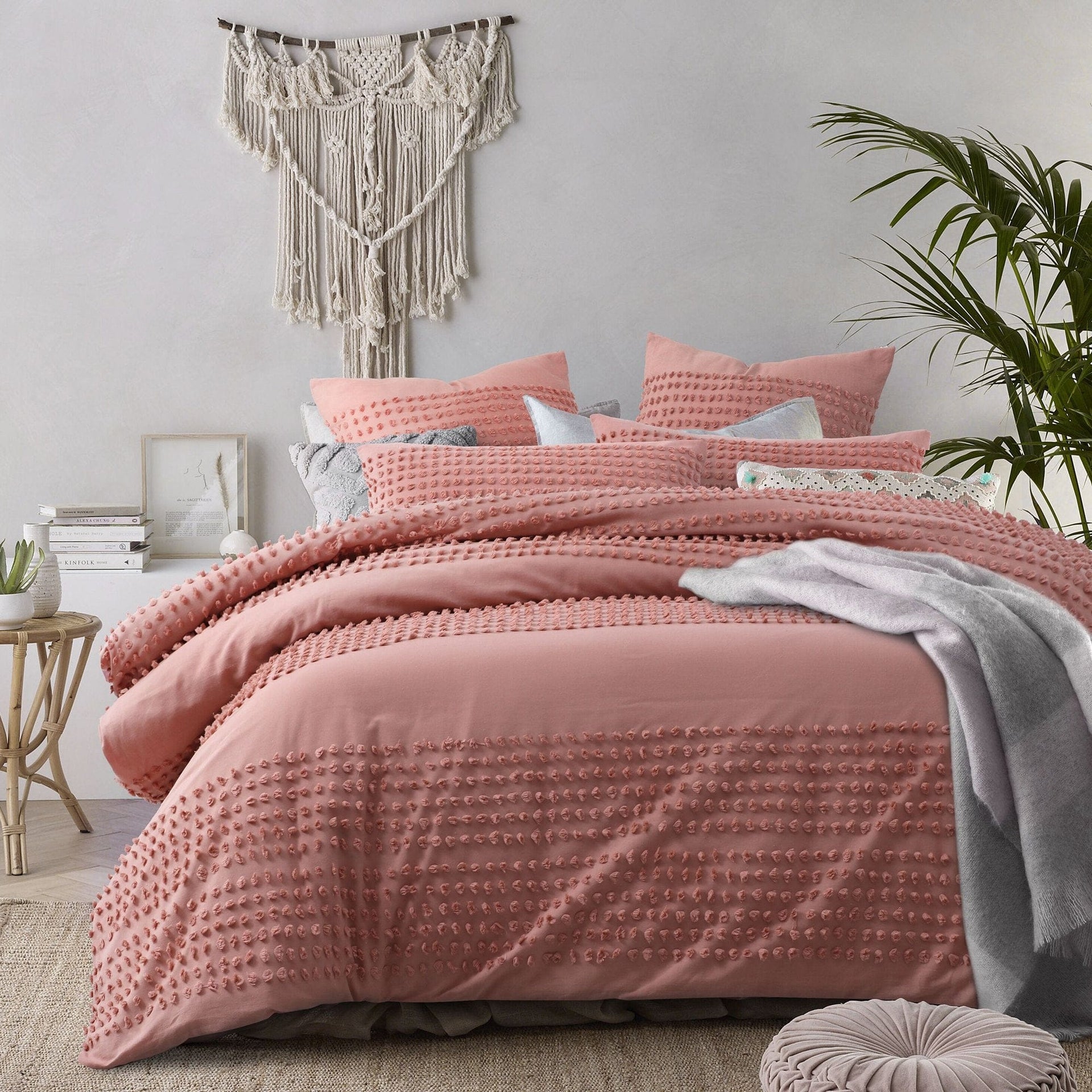 Vintage Design Quilt Cover Vintage Design BLUSH Betty Cotton Quilt Cover Set