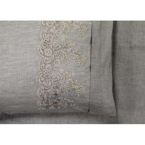 Vintage Design Quilt Cover Vintage Design Embroidered Grey 100% Quilt Cover Set