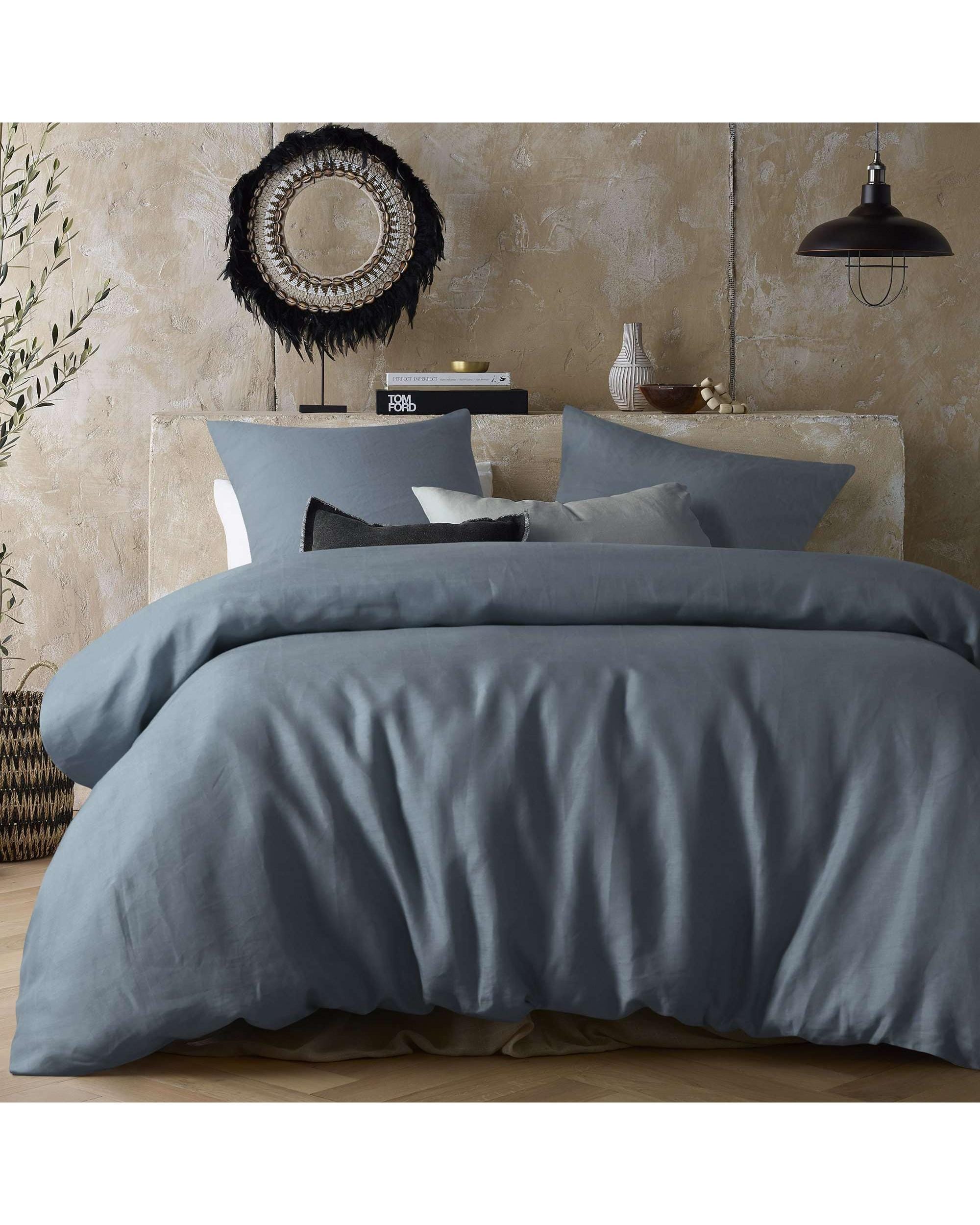 Vintage Design Quilt Cover Vintage Design Eucalyptus 100% Hemp Quilt Cover Set