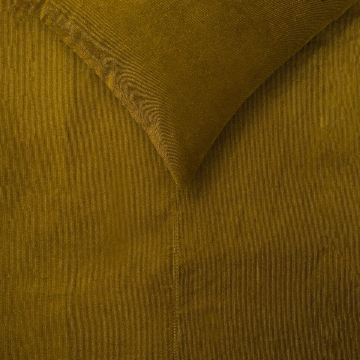 Vintage Design Quilt Cover Vintage Design Gold Harmony Cotton Corduroy Quilt Cover Set