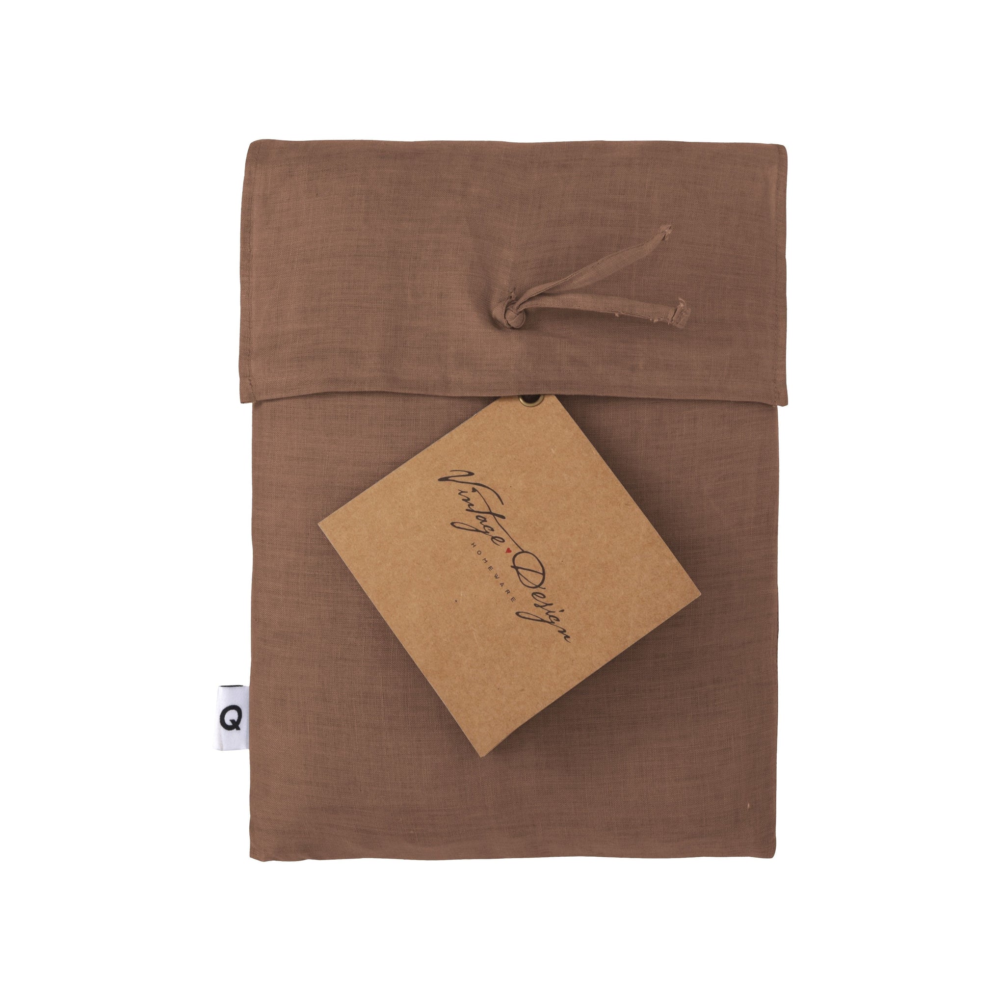 Vintage Design Quilt Cover Vintage Design Hazelnut 100% Hemp Quilt Cover Set
