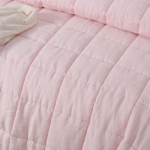 Vintage Design Coverlet Vintage Design Lilac French Linen Coverlet Set