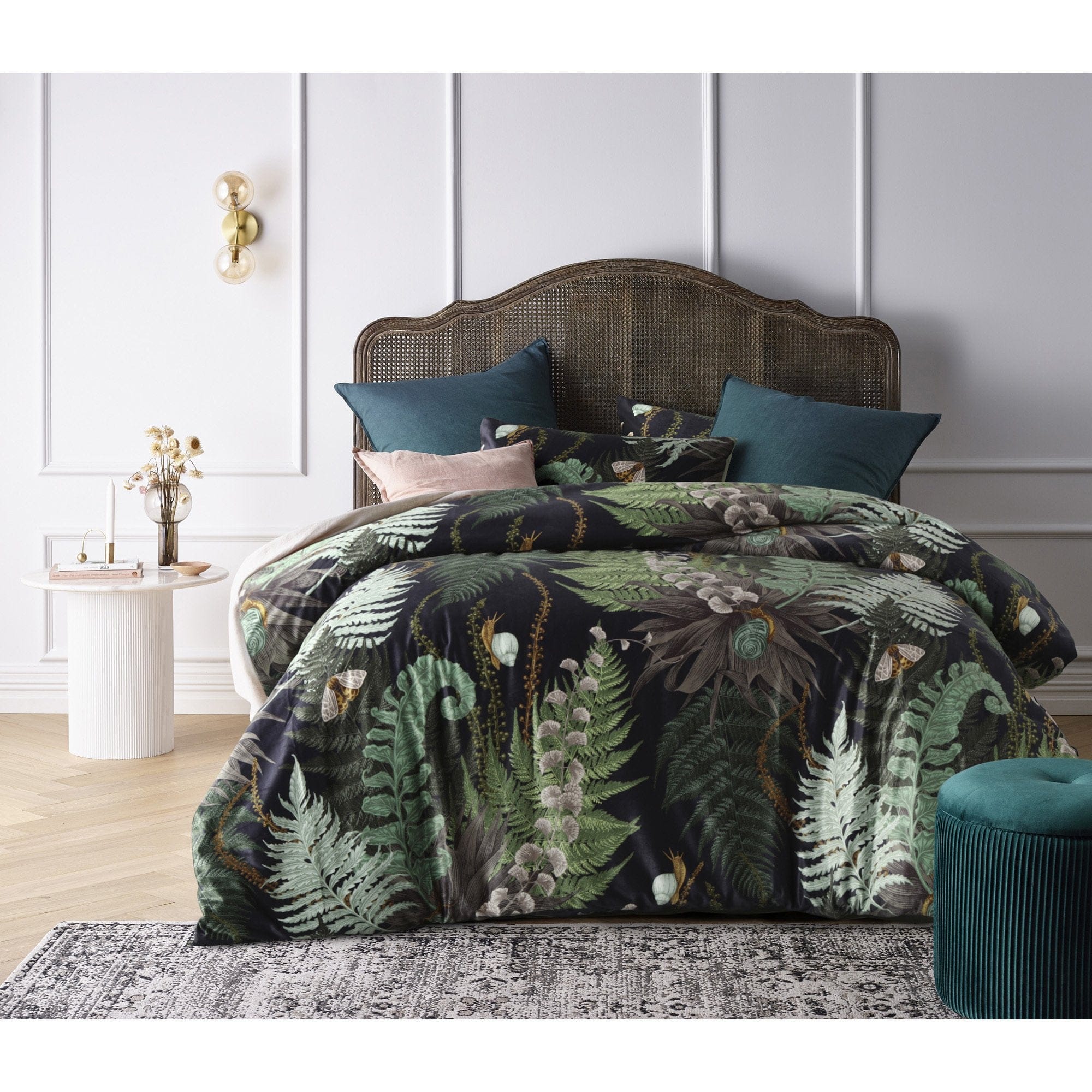 Vintage Design Quilt Cover Vintage Design Olinda Velvet Quilt Cover Set