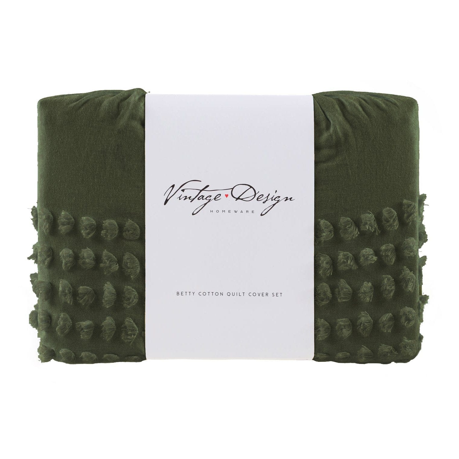 Vintage Design Quilt Cover Vintage Design OLIVE Betty Cotton Quilt Cover Set