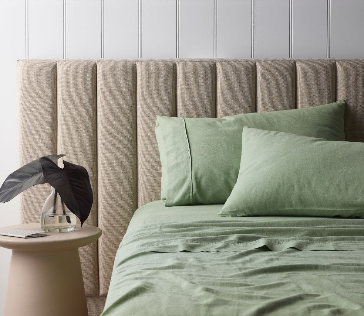 Vintage Design Bed Sheets Vintage Design Sage Vintage Washed Linen Cotton Blend Sheet Set