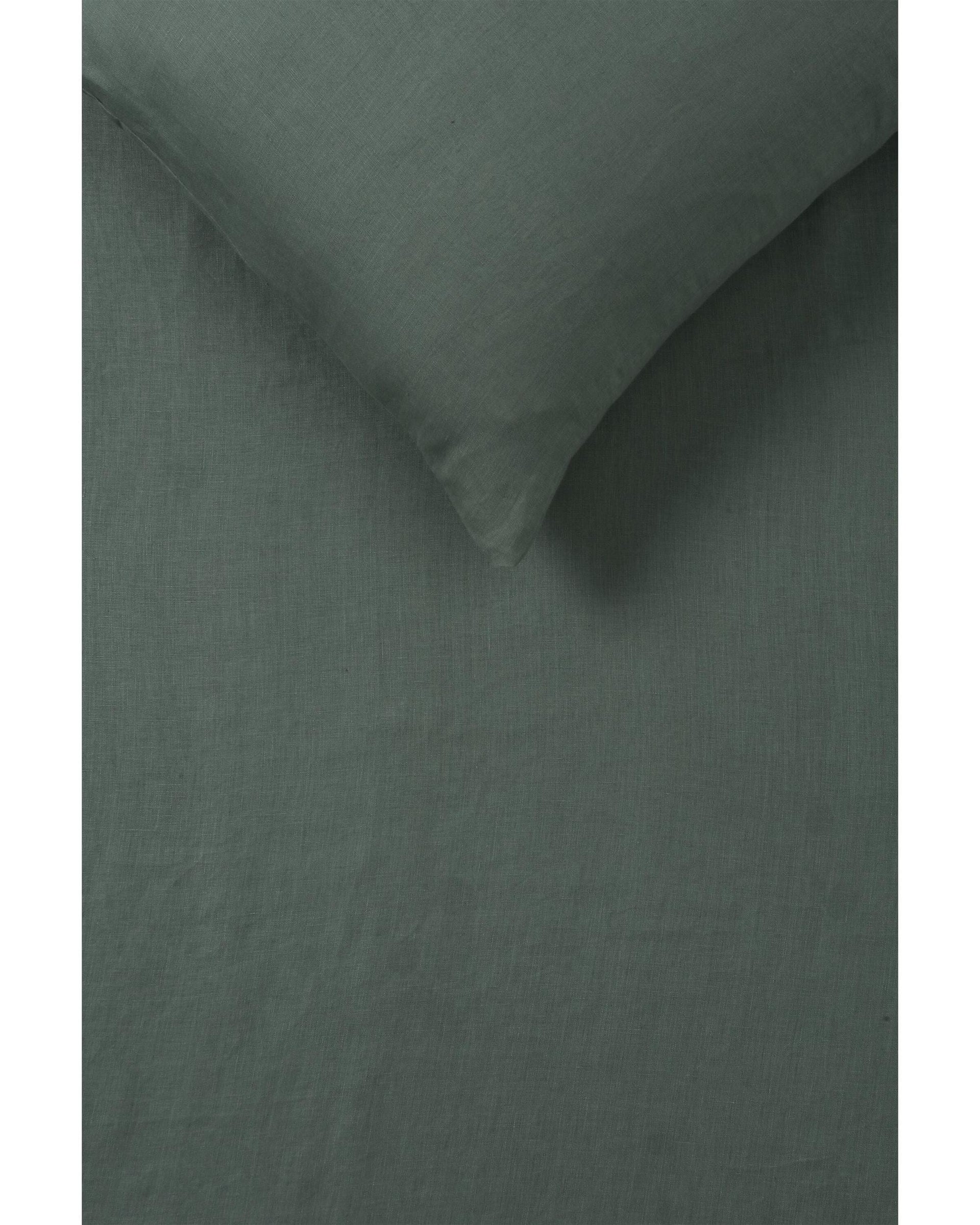 Vintage Design Quilt Cover Vintage Design Sea Green 100% Hemp Quilt Cover Set