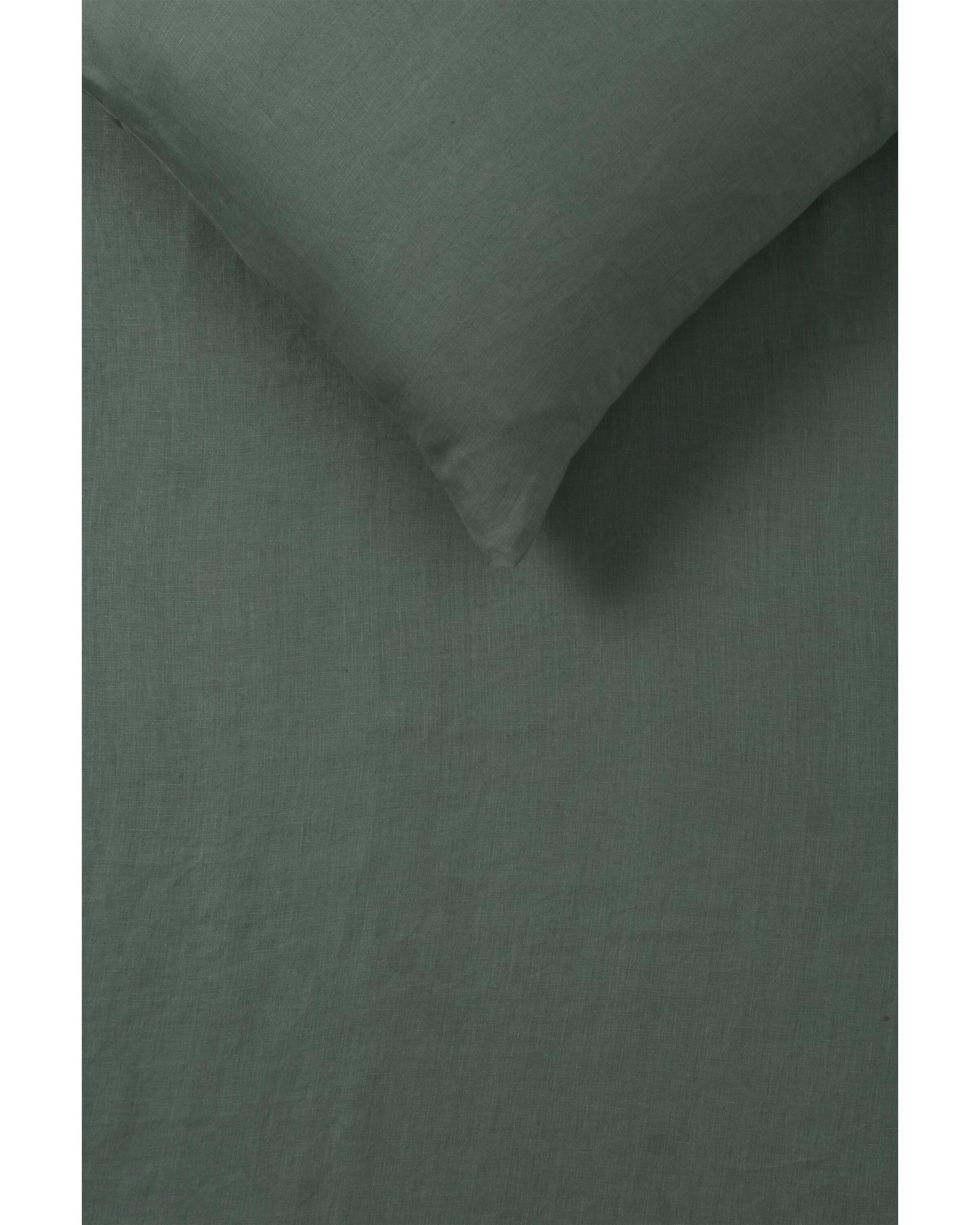 Vintage Design Quilt Cover Vintage Design Sea Green 100% Hemp Quilt Cover Set