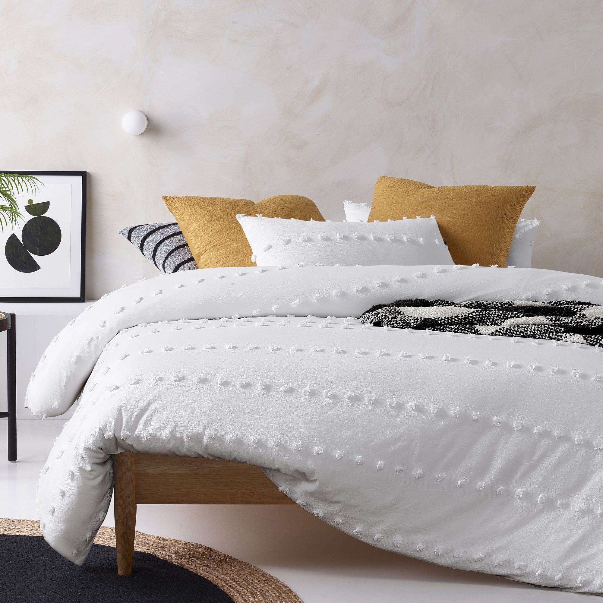 Vintage Design Quilt Cover Vintage Design Serapian White Cotton Quilt Cover Set