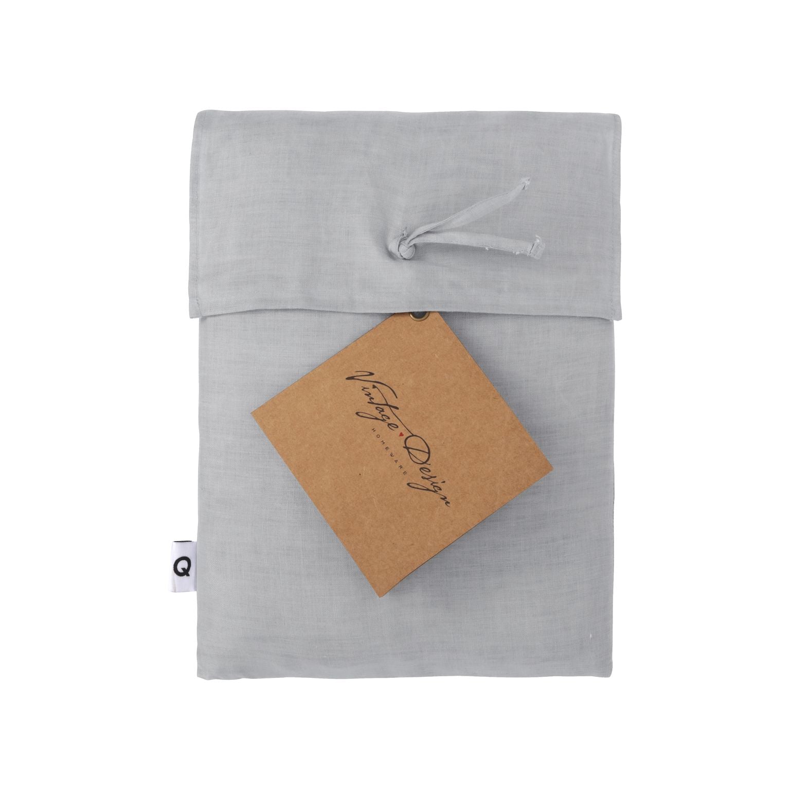 Vintage Design Quilt Cover Vintage Design Silver 100% Hemp Quilt Cover Set