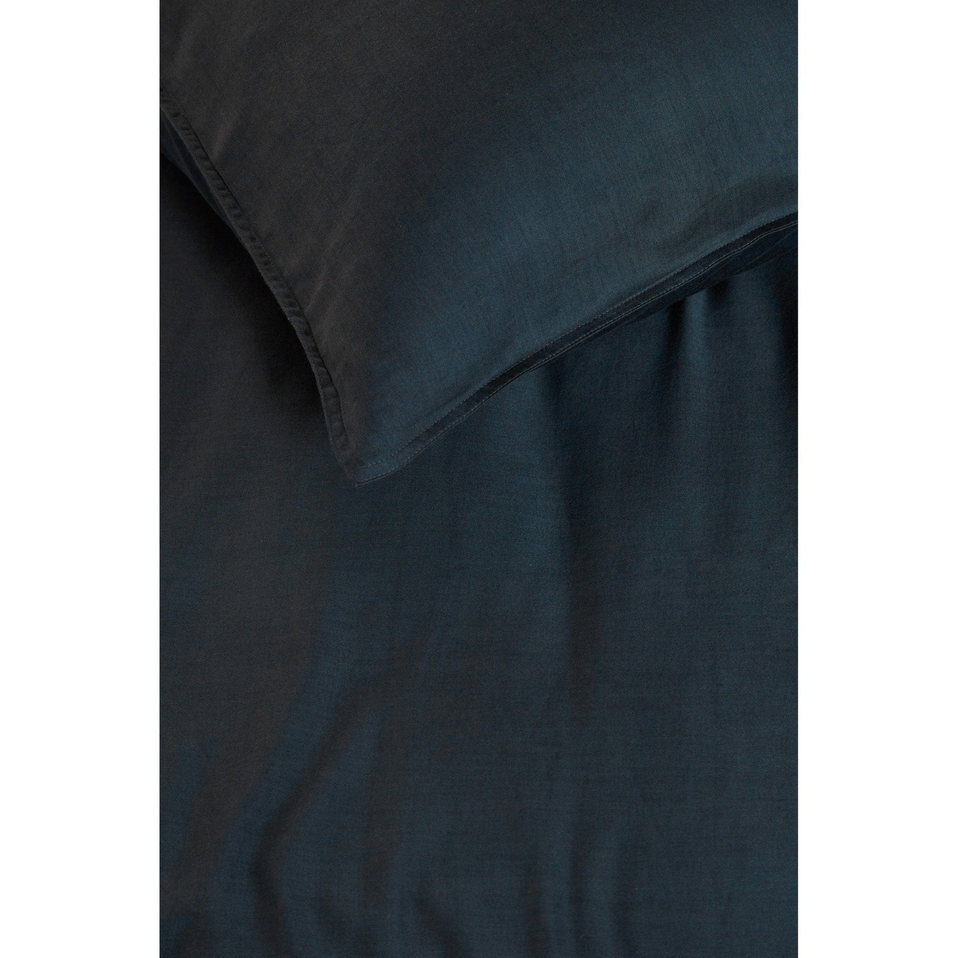 vtWomen Quilt Cover vtWomen Dark Blue Earth Cotton Sateen Quilt Cover Set