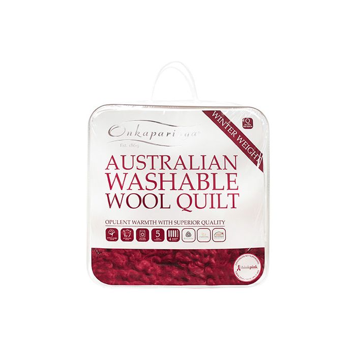 Onkaparinga Australian Washable Wool Quilt Winter Weight Onkaparinga