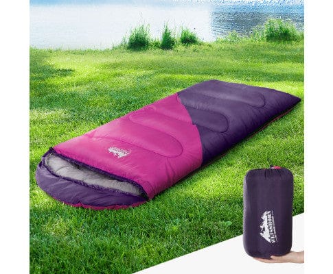 Weisshorn Outdoor Sleeping Sleeping Bag Bags Kid 172cm Camping Hiking Thermal Pink