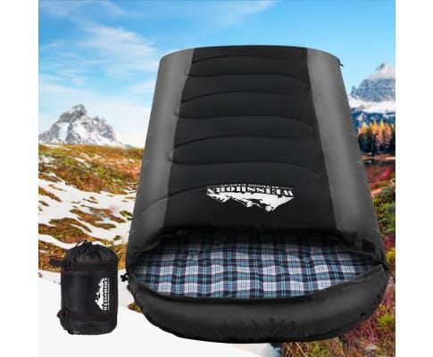Weisshorn Outdoor Sleeping Sleeping Bag Bags Single Camping Hiking -20°C to 10°C Tent Winter Thermal Grey