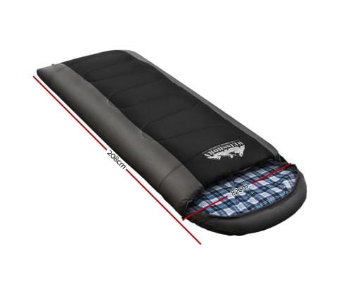 Weisshorn Outdoor Sleeping Sleeping Bag Bags Single Camping Hiking -20°C to 10°C Tent Winter Thermal Grey