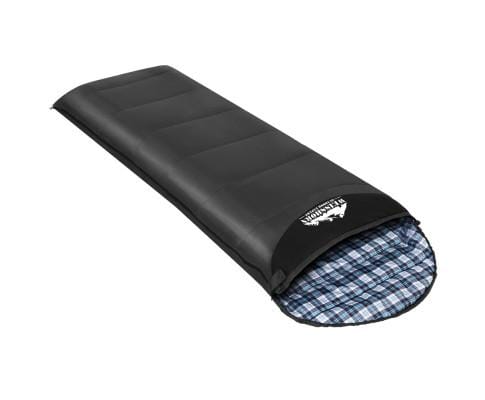 Weisshorn Outdoor Sleeping Sleeping Bag Single Camping Hiking Winter Thermal Grey