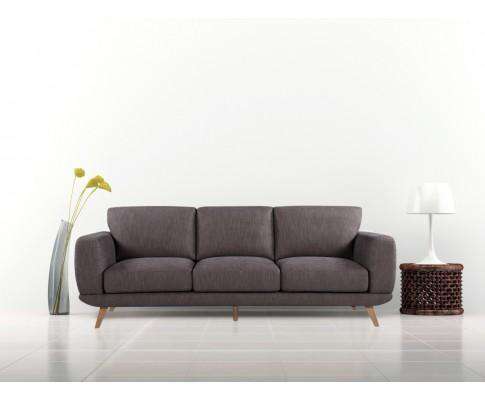 Modern Stylish Brown Alaska Sofa 3 Seater Melbournians Furniture