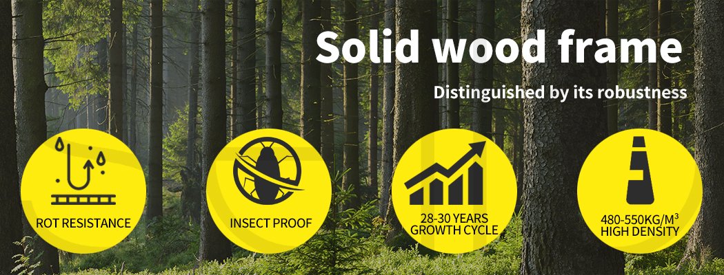 Bed Frame Base With Storage Drawer Mattress Wooden Fabric King Dark Grey Levede