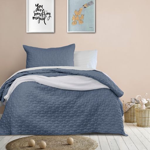 Jelly Bean BOBBY Coverlet Set - PINK & DENIM Jelly Bean Kids