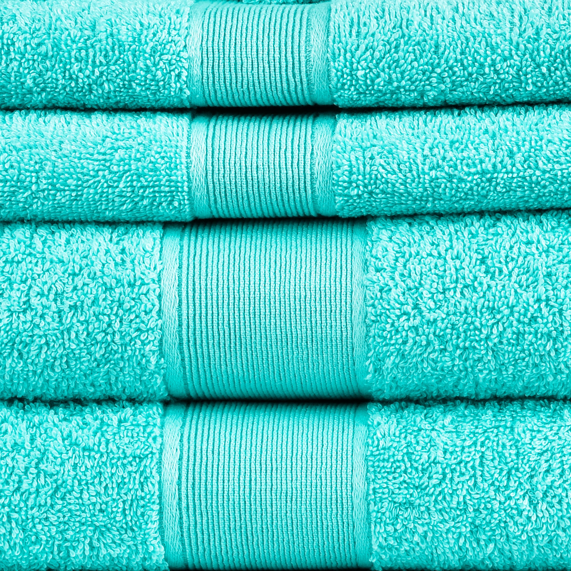 Amelia 500GSM 100% Cotton Towel Set -Single Ply carded 6 Pieces -Blue light Amelia