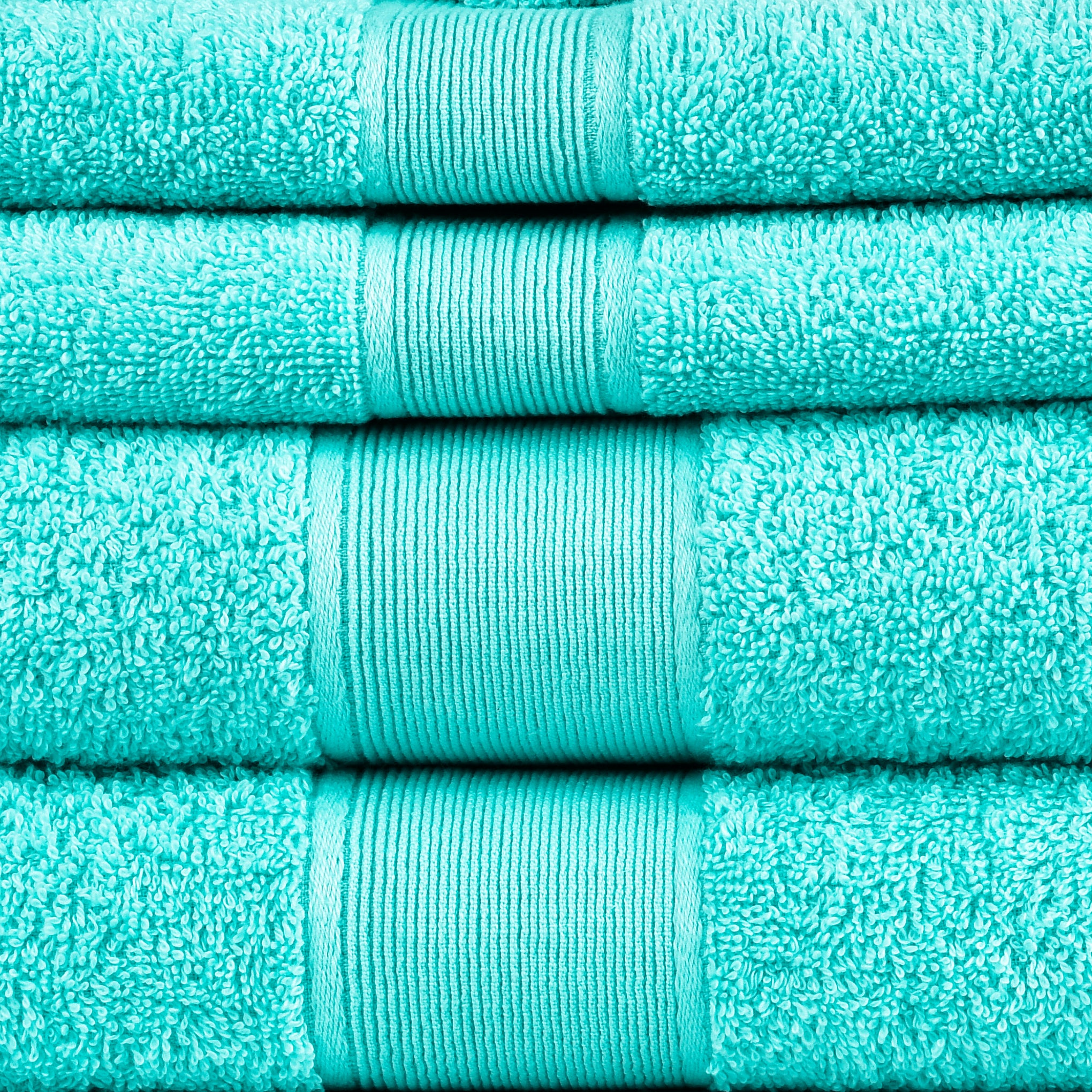 Amelia 500GSM 100% Cotton Towel Set -Single Ply carded 6 Pieces -Blue light Amelia