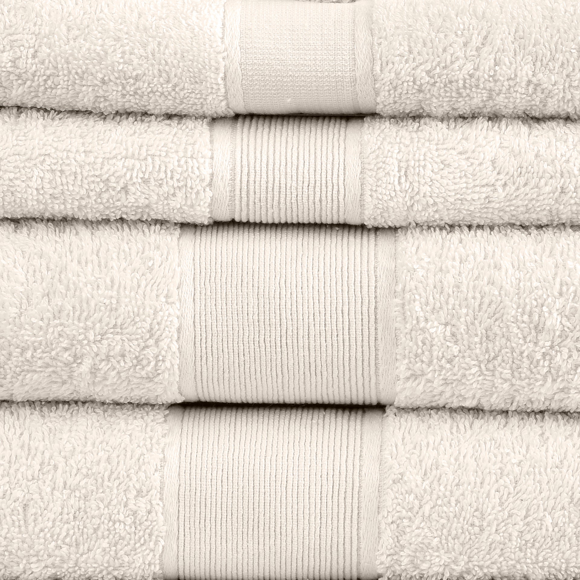 Amelia 500GSM 100% Cotton Towel Set -Single Ply carded 6 Pieces -Silence Amelia