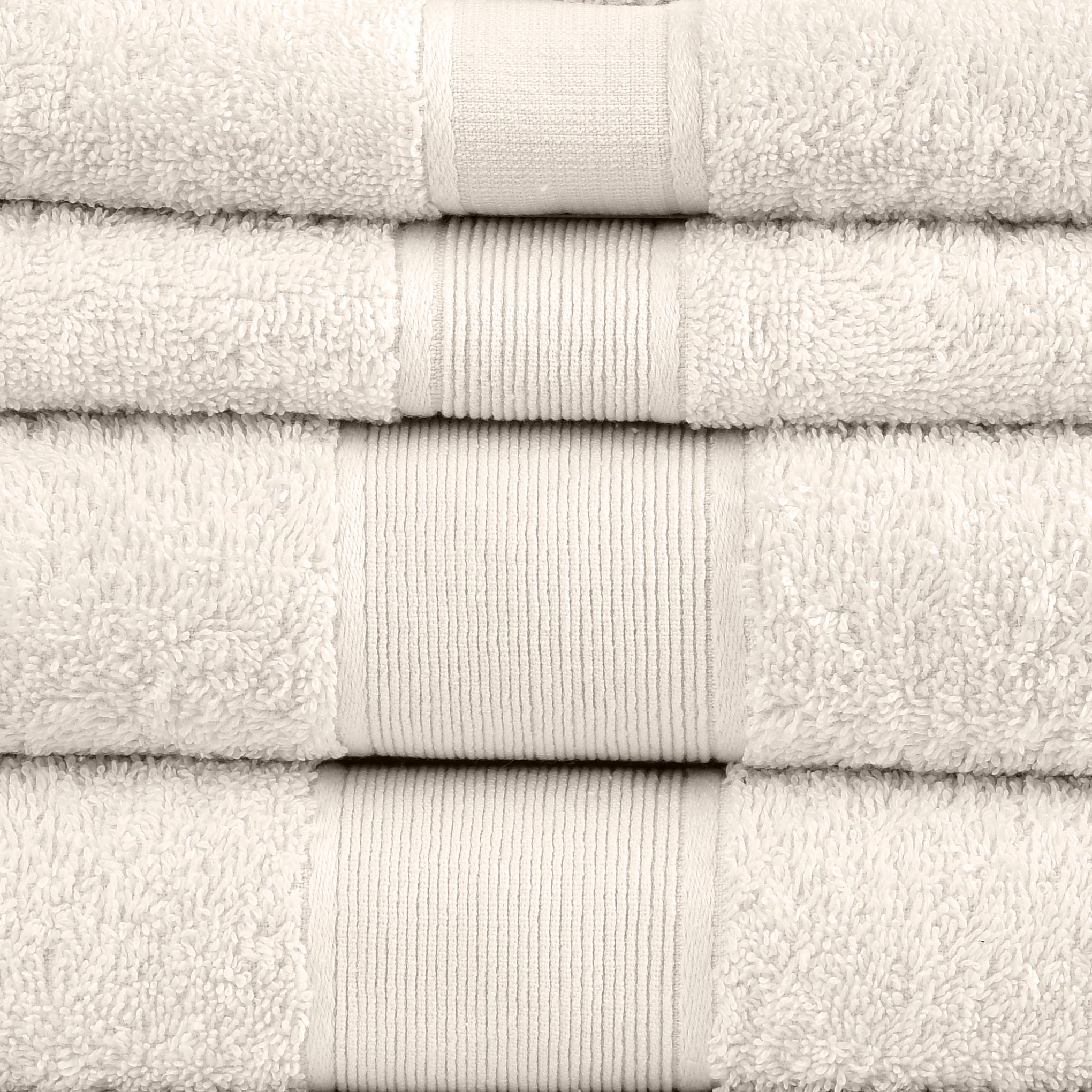 Amelia 500GSM 100% Cotton Towel Set -Single Ply carded 6 Pieces -Silence Amelia